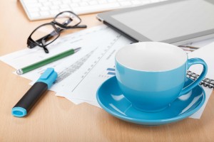 Desk With Paperwork Quality Four